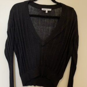 Express x Olivia Culpo  Black Cropped Sweater